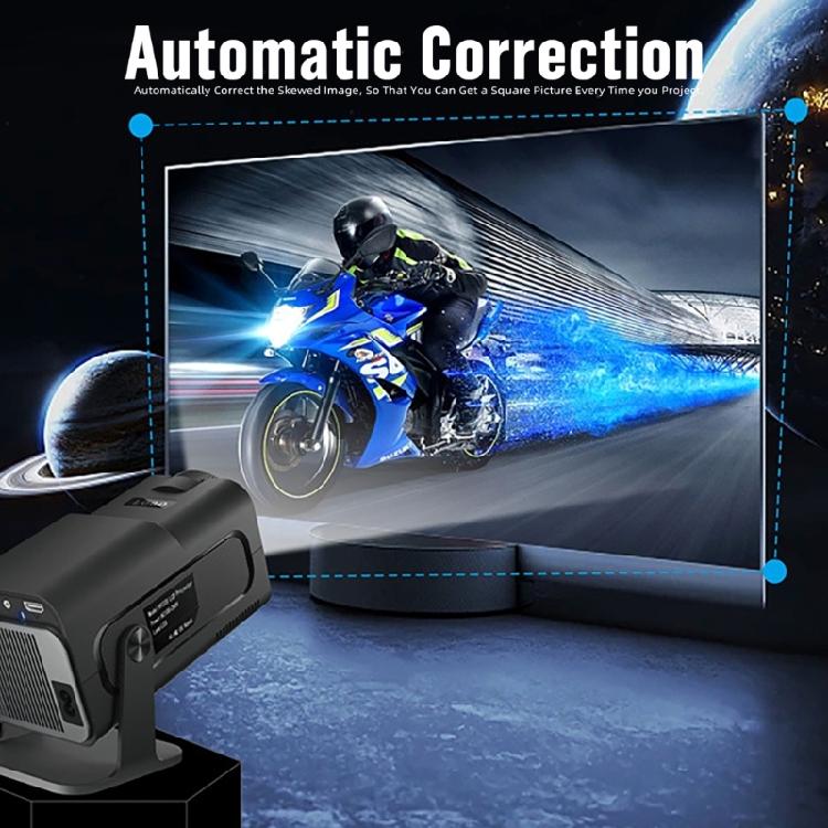Проектор 4K 1080P Поддержка Портативный проектор с поддержкой Bluetooth Автоматическая горизонтальная коррекция Поворот на 180°
