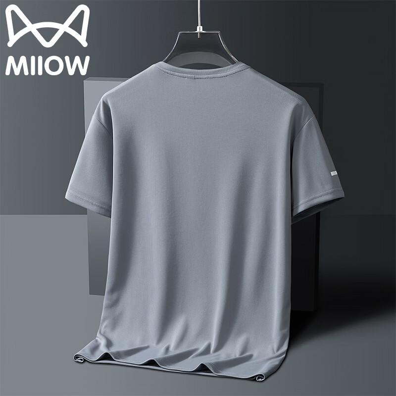 MIIOW Мужская быстросохнущая свободная футболка с коротким рукавом