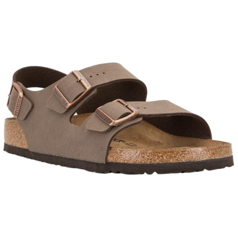 Birkenstock Миланские удобные и модные сандалии на одной лямке, унисекс, светло-коричневые, широкая посадка 634501