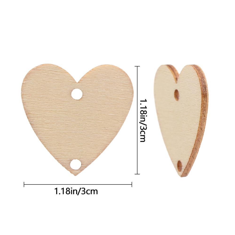 Holes Ring Clips Embellishments Wood Slices Wooden Circle Discs Tags Plaque Board Hanging Label