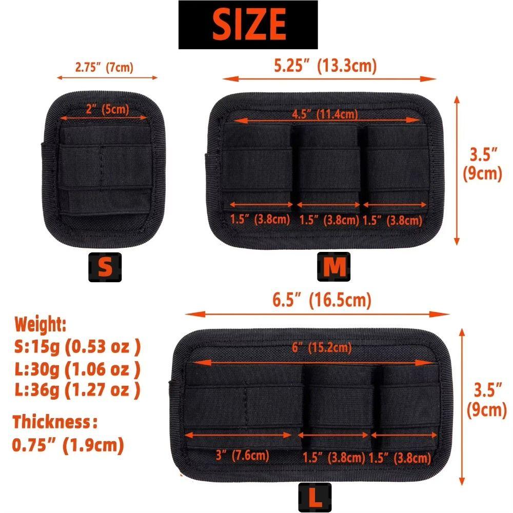 Black/Green/Brown Panel Insert Organizer Hook Loop Panel Pouch EDC Tool Camping Hiking
