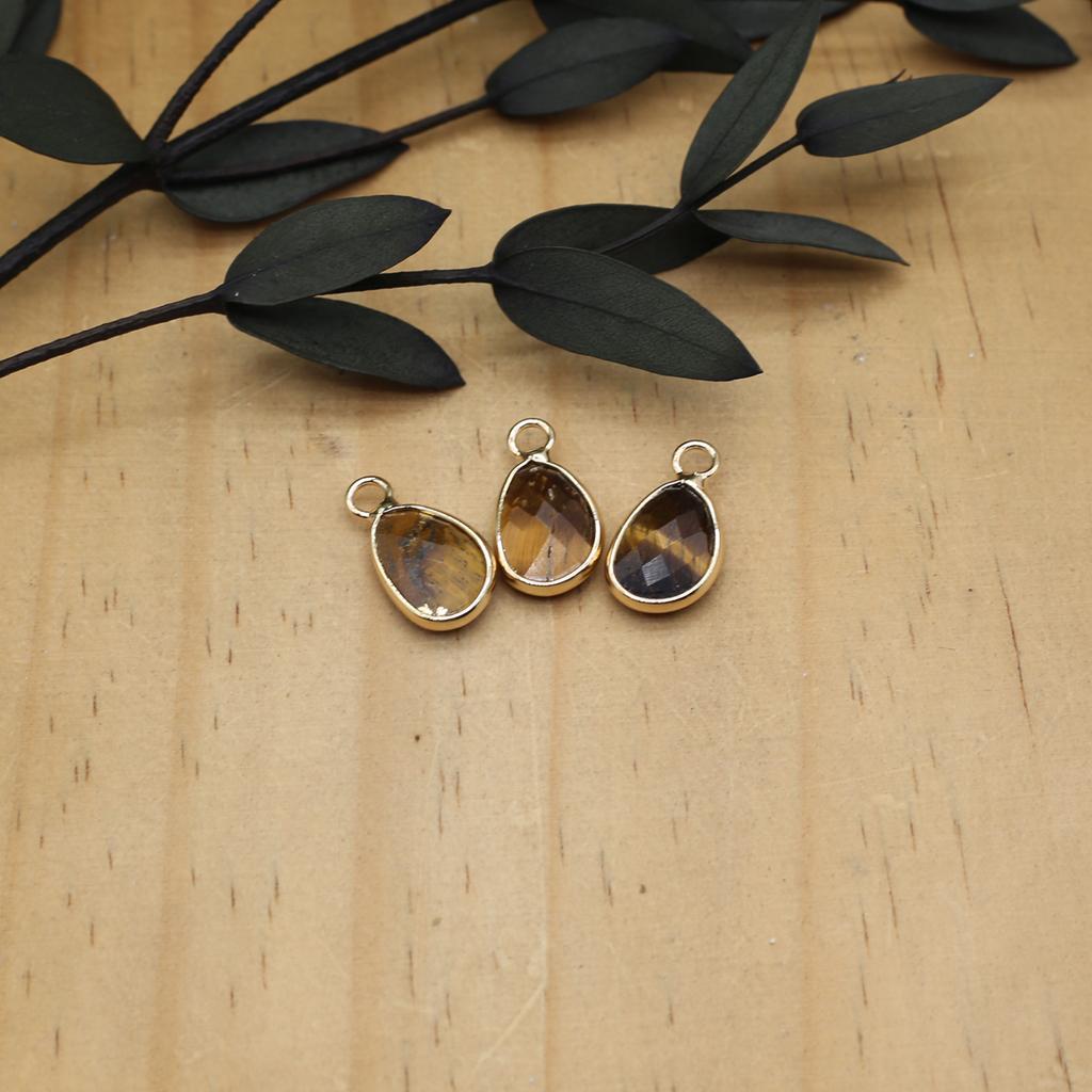 3 шт. небольшой кулон из натурального камня агаты/розовый кварц граненый кулон для изготовления ювелирных изделий DIY ожерелье серьги браслет аксессуар