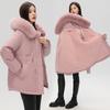 Inner Lining with Plush and Thickened Style To Overcome Cotton Jacket Women's Winter Wear Large Fur Collar New Cotton Jacket
