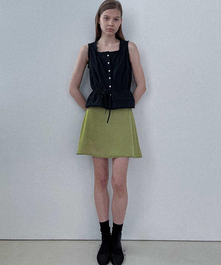 Studio Salt Rosie Satin Skirt_Olive