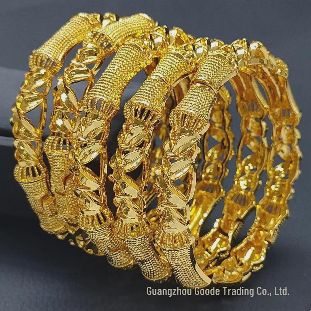 24-каратные вьетнамские песочные браслеты для женщин – элегантные свадебные украшения