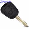 Jingyuqin 2 Buttons Remote Car Key Shell Case Fob Cover For Peugeot Partner Expert Boxer SX9 For Citroen C-Elysee