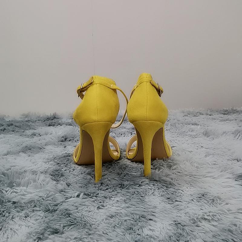 LOSLANDIFEN Sexy Women Summer Sandals Thin Heels Shoes Open Toe Velvet Party Black Elegant Woman Buckle Pumps