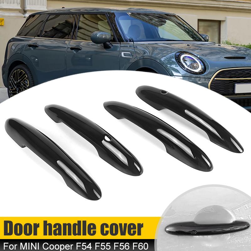 Exterior Door Handle Cover Sticker For BMW Mini Cooper JCW F54 F55 F60 F56 F57 Glossy Black Door Handle Car Styling Accessories