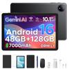 AP10 10,1 дюйма, 48 ГБ ОЗУ + 128 ГБ ПЗУ, Планшет на Android 16 с ИИ Gemini, 7000 мАч, 90 Гц, Двойные динамики, Разъем для наушников, Планшет с клавиатурой, Стилусом, Чехлом