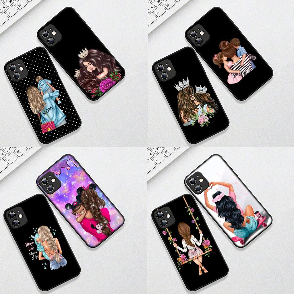 Phone Cover for Samsung Galaxy S25 S24 S23 FE Plus Ultra S7 Edge A16 A15 5G s25+ Casing Case Family Boy Woman Baby Girl Mom