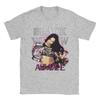 Новинка Футболка AJ Lee Поза Черной Вдовы Мужская С Круглым Вырезом Хлопковая Футболка С Коротким Рукавом Уникальные Топы
