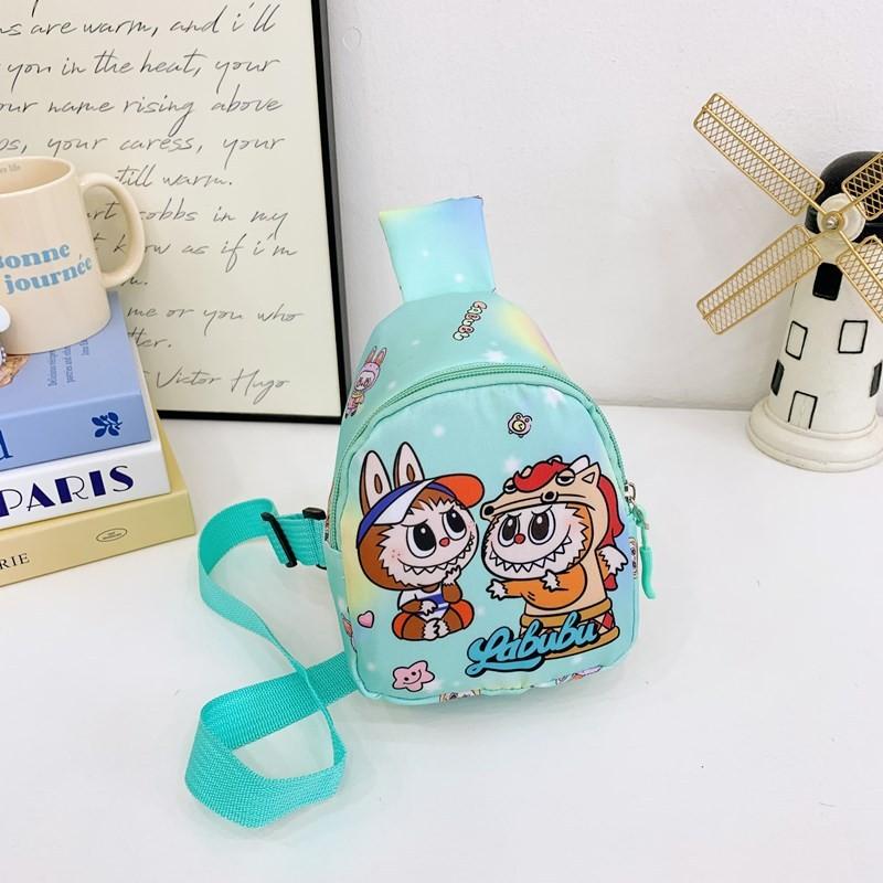 Pattern Cartoon Kids Coin Purse Single Shoulder Crossbody Chest Gift Bag