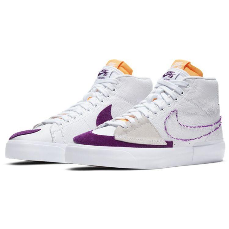 Nike Белые кроссовки унисекс Zoom Blazer Mid Edge SB Viotech DA2189-100
