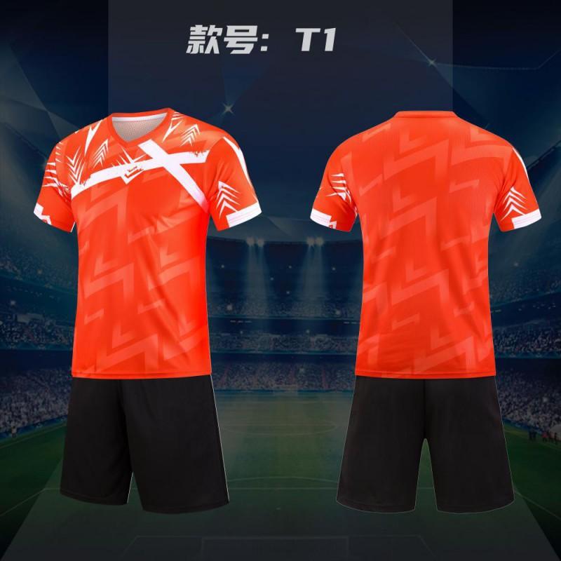 Adult Kids Soccer Jersey Short Sleeve Training Shirt Volleyball Basketball Team Club