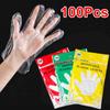 100 шт./пакет прозрачная высококачественная пленка экологически чистые одноразовые перчатки чистящие принадлежности пластиковые санитарные перчатки