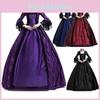 Women Medieval Marie Antoinette Costume Renaissance Gothic Victorian Dress Maxi