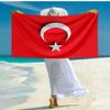 1 шт. Пляжное полотенце TURKIYE, удобное и плотное, а также полотенце для плавания/ванной/пикника/кемпинга, подходит для пляжей у моря