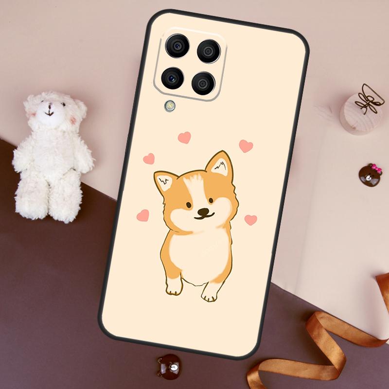 Мультяшный чехол Корги для Samsung Galaxy M13 M54 M34 M14 M56 M36 M16 M31 M11 M53 M12 M32 M52 M35 M55 M15 M06