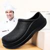 Fashion Men Chef Shoes Man Summer Beach Slippers Water-proof Oil-proof Kitchen Shoes Non-slip Garden Clogs Hotel Work Shoe EVA Sandal