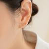 Пирсинг для уха Lunne 14K с тройным Q-образным стержнем (14-каратное золото) (Толщина стержня 1 мм) #Pib13