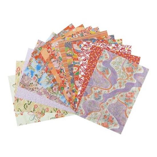 Washi Kawa Sumi Chiyogami Yuzen A4 approximately 2129.7cm 15 patterns sheets set D