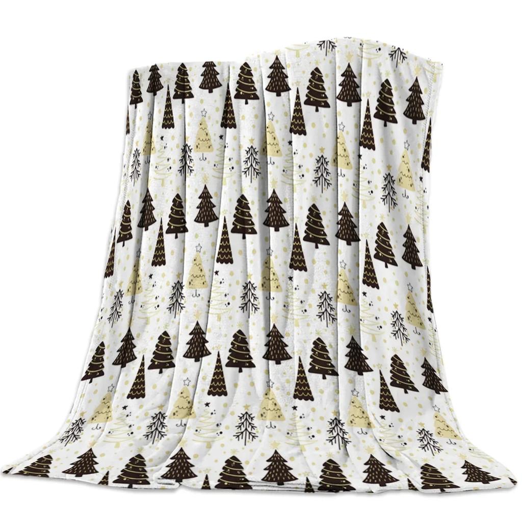Christmas Winter Animals Checkered Buffalo Blankets Throw Cover Fleece Comfort Warm Room Couch Home Bedspread Blanket