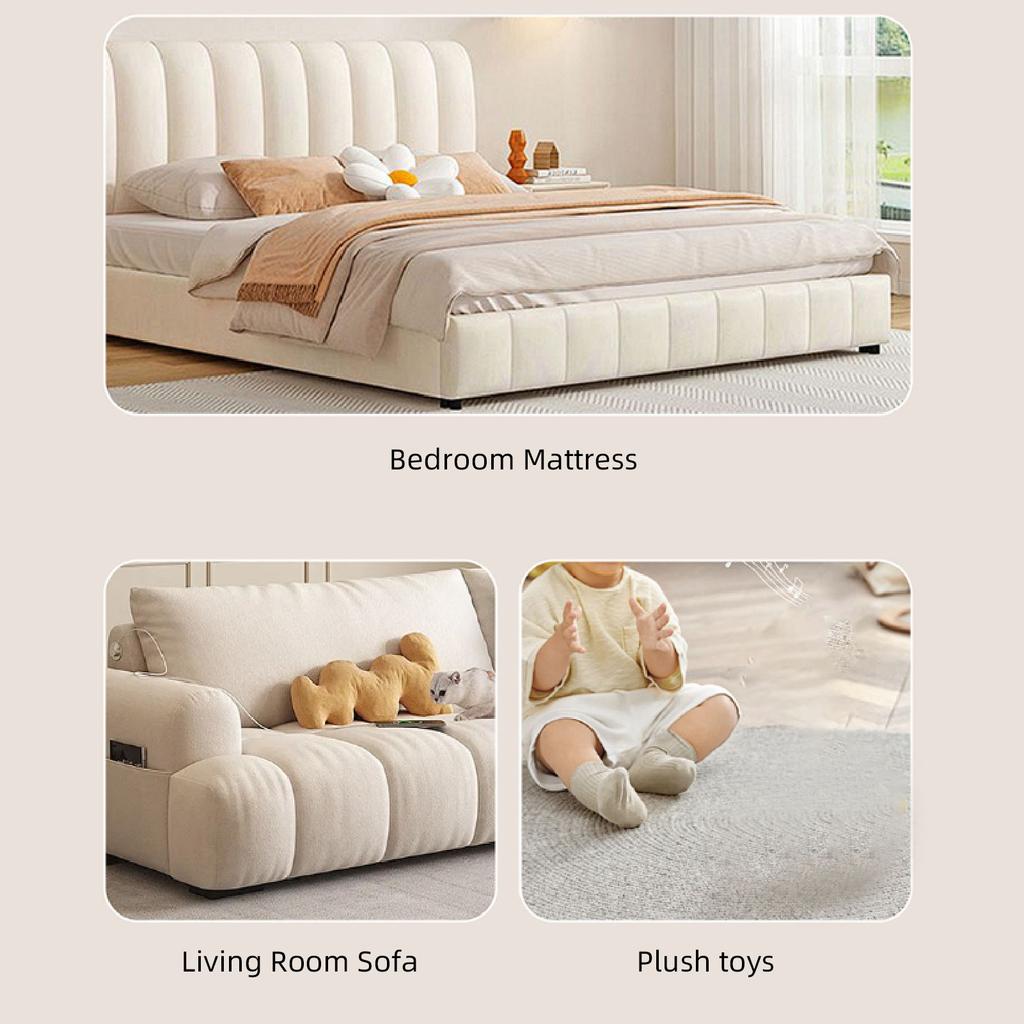 Пылесос для кровати 10000Па Сильное всасывание 253,7нм Глубокая очистка Ручной очиститель матрасов с пылесборником 400 мл для подушек, простыней, дивана, плюшевых игрушек