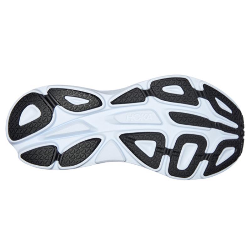 HOKA One One Женские кроссовки Bondi 8 Черно-белые 1127952-BWHT