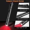 2pcs Battery-operated Red Light Penlight One Mode Pocket Sized Torch Mini Flashlight  Camping