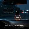 Car LED Acrylic Pendant Glowing Decor Rear View Mirror Accessories For Jeep Grand Cherokee Patriot Renegade Compass Wrangler MWGHF1