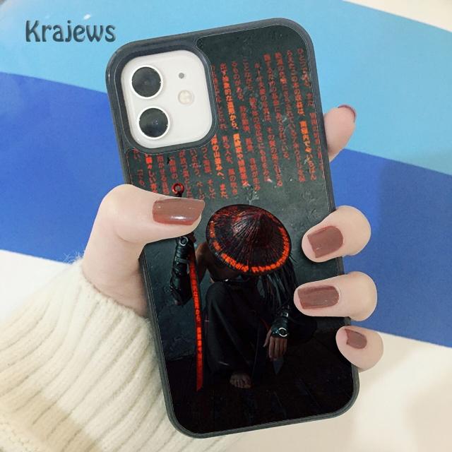 Krajews Japan The samurai Ninja Soft Phone Case Cover For iPhone 17 Air 16 15 14 plus 11 12 13 pro max coque Fundas