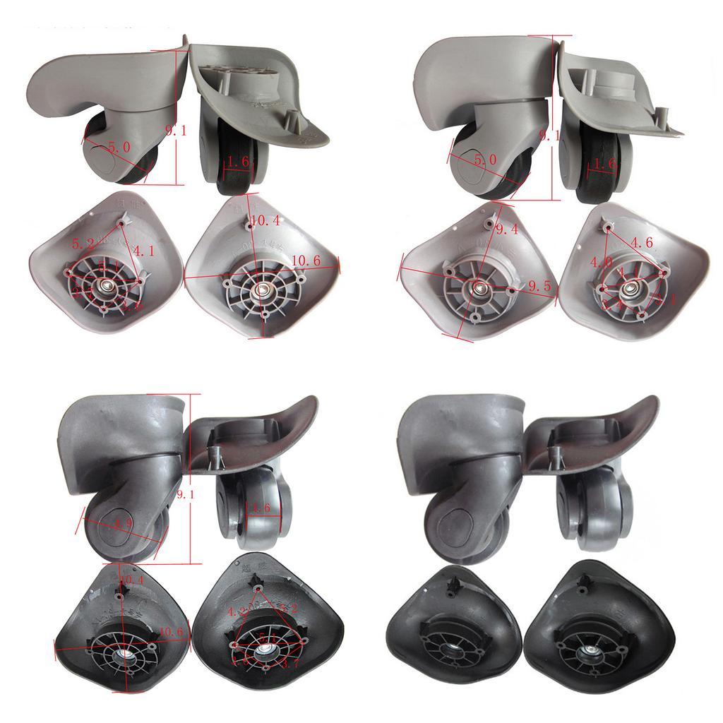 1 пара сменных роликов для чемодана своими руками, поворотные аксессуары для ремонта, бесшумные роликовые колеса для дорожной сумки