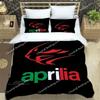 Постельное белье с принтом мотоциклов Aprilia Изысканный набор постельных принадлежностей Комплект с пододеяльником Комплект с одеялом Постельное белье Роскошный подарок на день рождения