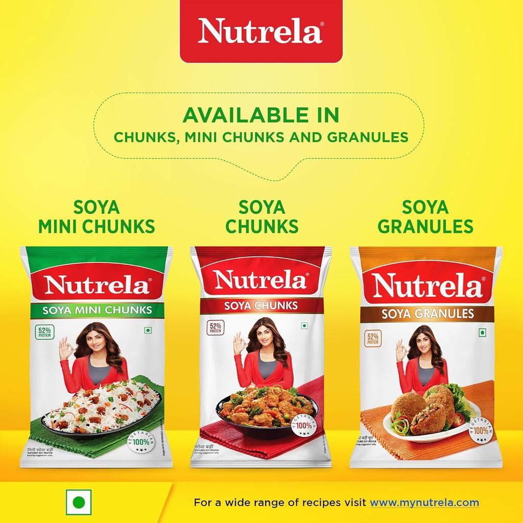 Nutrela Soya Chunks 1 kg Pack Of 1 High Protein Vegan Iron Rich Versatile Cooking Ingredient