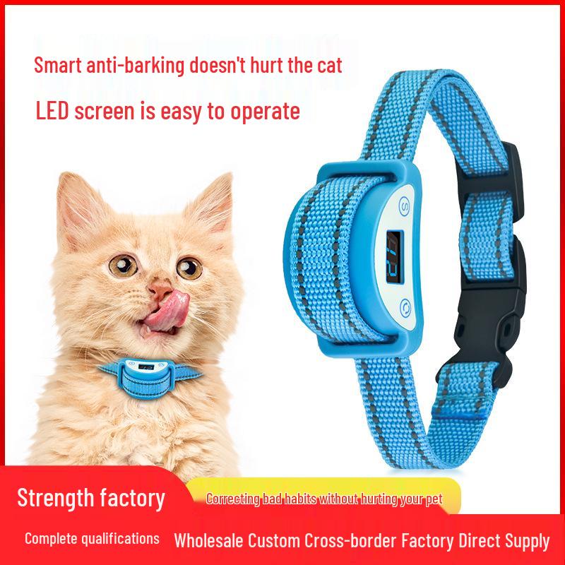 Smart Waterproof Cat Anti-Meow & Barking Collar