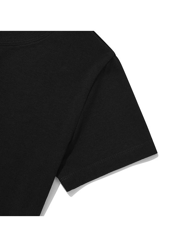 KIRSH Union Jack Crop T-Shirt [Black]