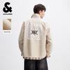 Jack&Jones Мужская свободная куртка с лацканами и текстурной вышивкой
