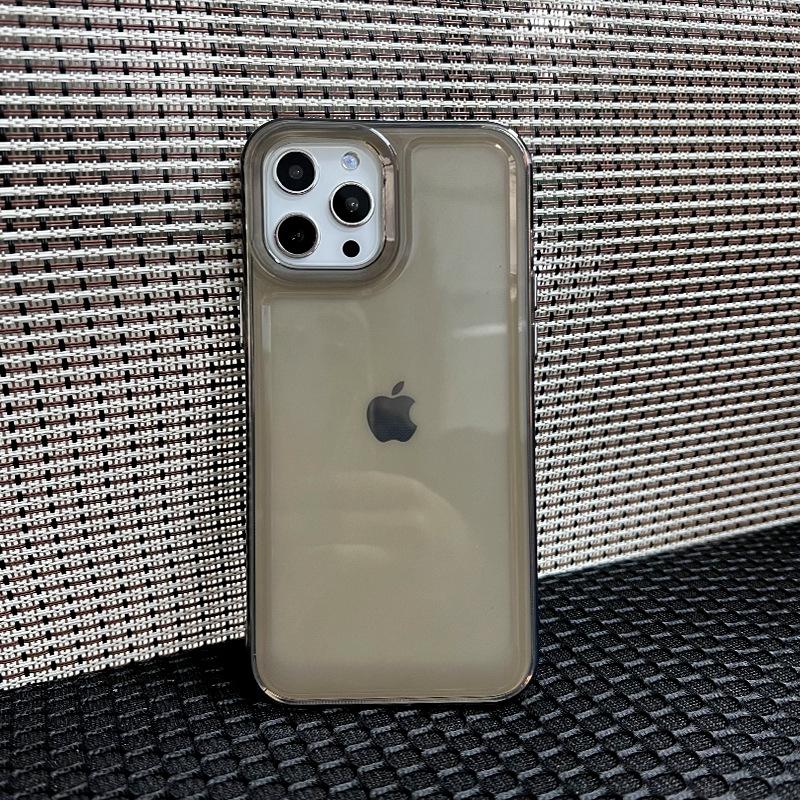 Подходит для чехла на телефон iPhone 11 11ProMax гальваническая кнопка 11 космический чехол 11 прозрачно-черный 11 защитный чехол с мелкими отверстиями