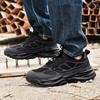 Fashion Couple Work Safety Shoes Rotating Button Steel Toe Men'S Shoes Big Size Work Sneakers Puncture-Proof Protective Shoes