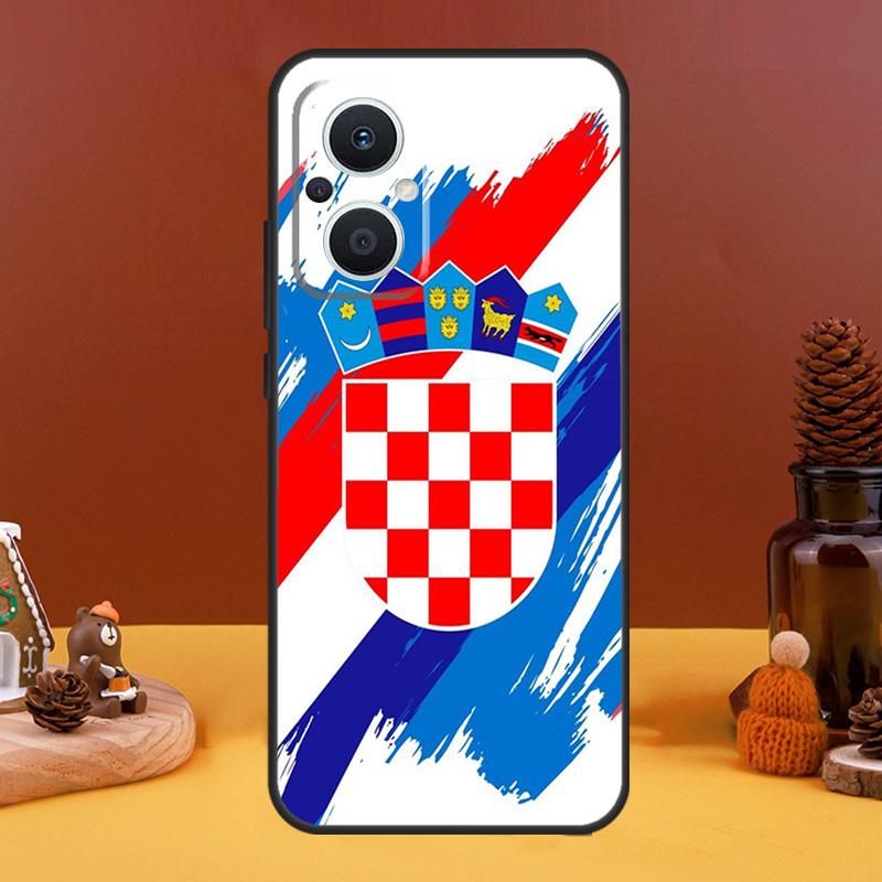 Croatia flag Case For OPPO Reno 8T 4Z 5Z 10 Pro 11 F 4 5 6 7 8 Lite OPPO Find X5 X6 Pro X2 X3 Lite Cover