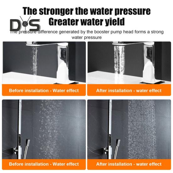 Автоматический портативный повысительный насос давления воды, 3 режима, регулируемый водонепроницаемый малошумный бытовой повысительный насос 100 Па