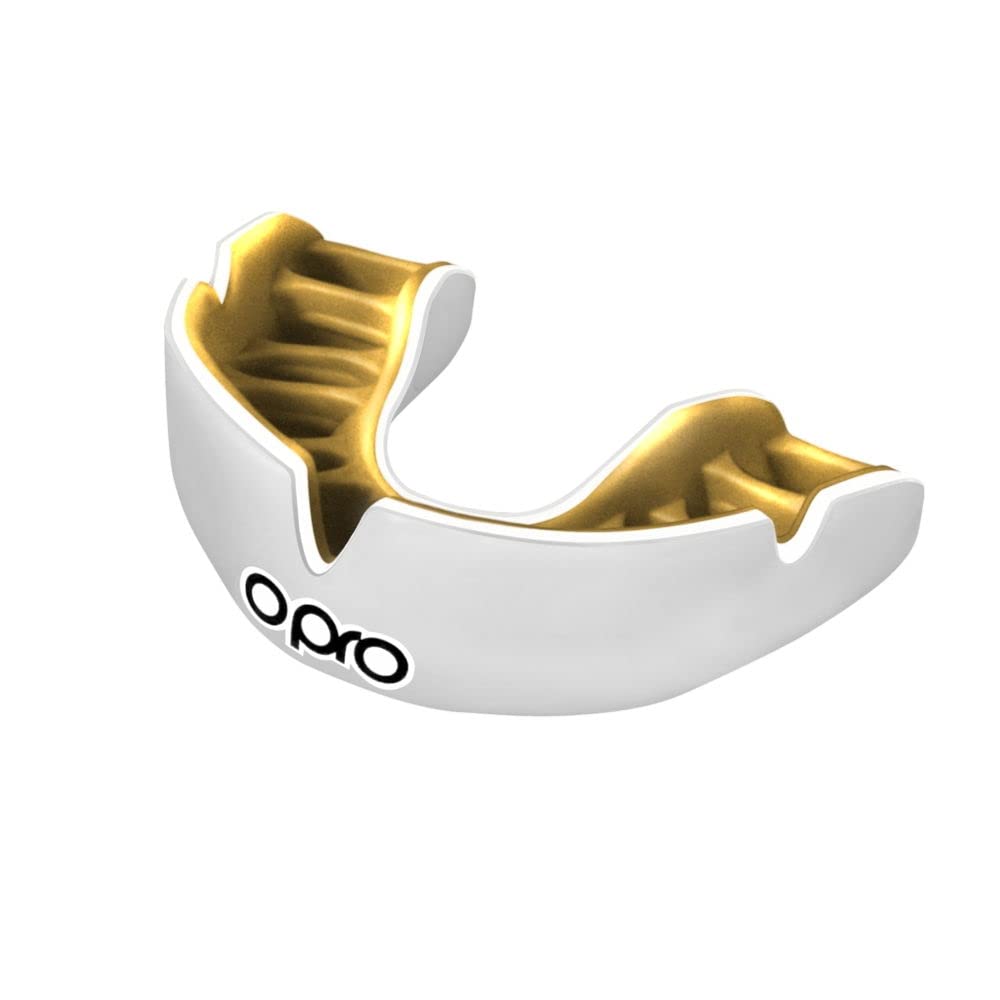 OPRO Mouth Guard "Instant Custom Fit" Youth/Junior/Children/Sports Mouthpiece (Children/White &