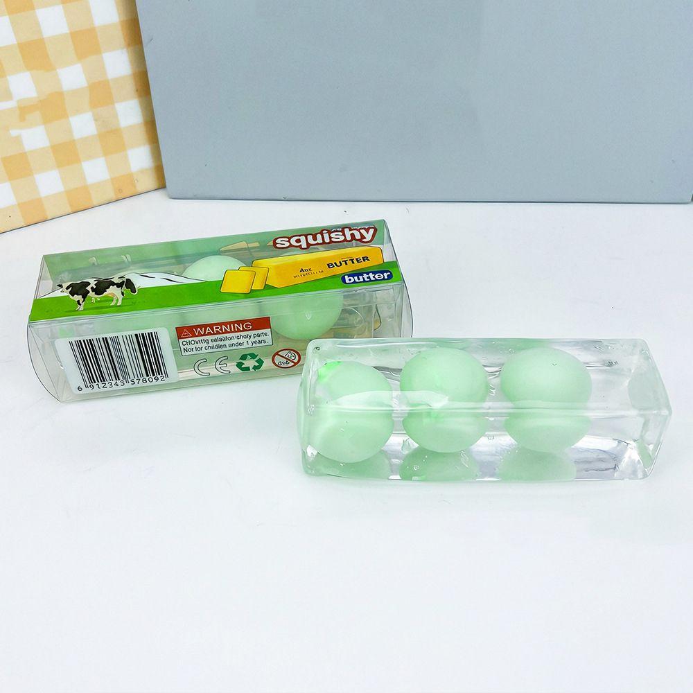 Anxiety Relief Butter Stick Squeeze Toy Wax Coating TPR Butter Bar For Kids Adults