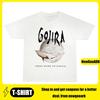 Летняя хлопковая футболка с принтом группы Gojira для мужчин и женщин 2025 года, мужская футболка с коротким рукавом, высокое качество