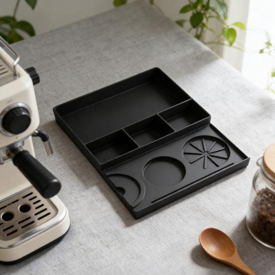 Espresso Tamping Mat Non-Slip Silicone Tamper Mat Heat Resistant Coffee Tamping Station for Home Baristas
