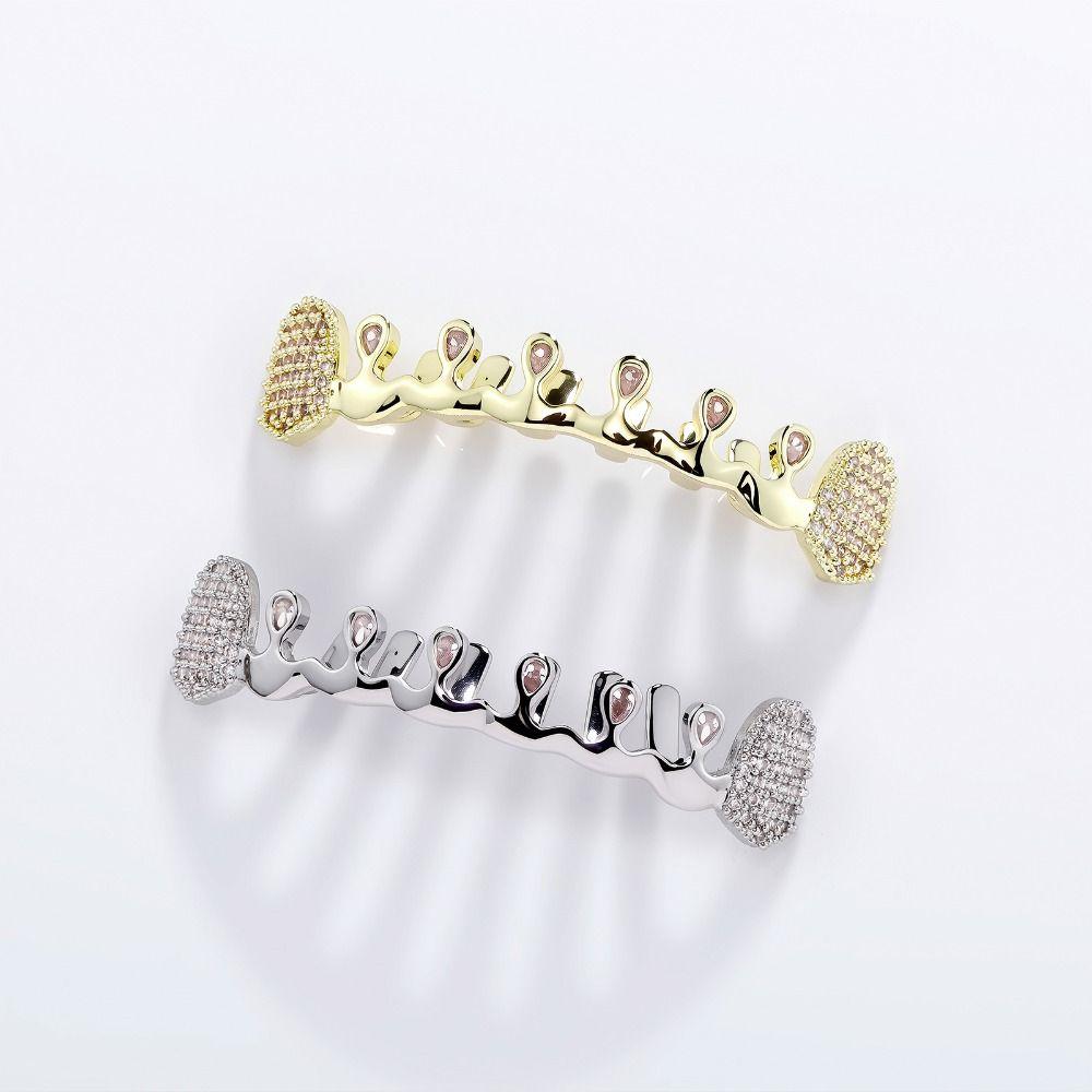 Removable Rhinestone Tooth Caps Punk Charm Teeth Grillz Gift Hiphop Teeth Grillz  Dental Crown
