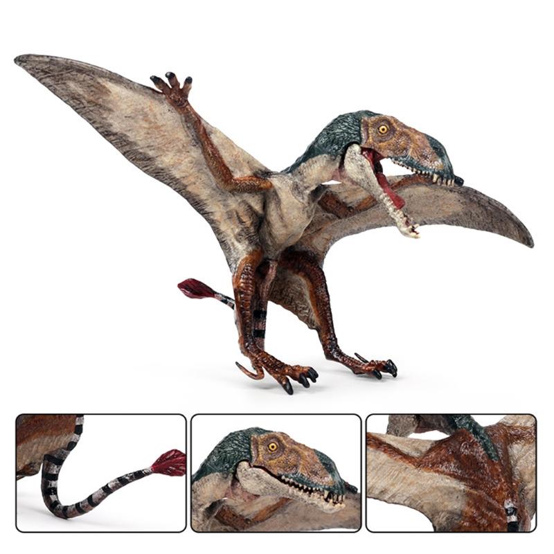 Dinosaur Toy Plastic Figure Surprise Gifts Pterosauria Children Home Decoration Finger Solid Simulator Model Party Props