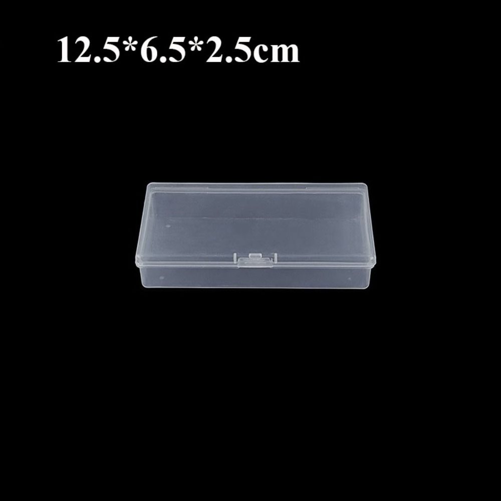 Квадратный контейнер для ювелирных бусин, прозрачный чехол для мелких предметов, упаковочные коробки, держатель для электроинструментов