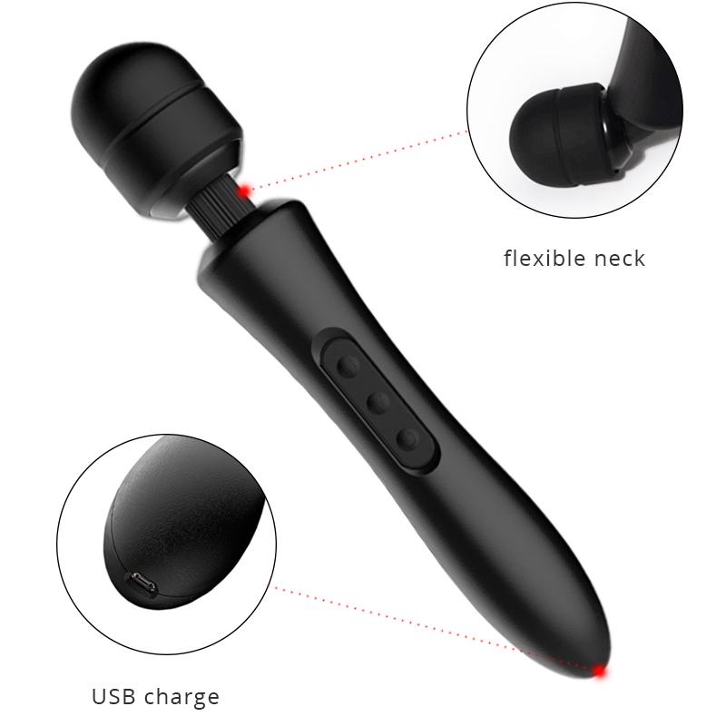 Мощный электрический вибратор для массажа взрослых секс-игрушки для женщин огромный AV Magic Wand Head 20 скоростей