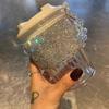 1 шт. Дорожная кружка для воды Блестящие пластиковые кофейные чашки со сверкающим шипованным рукавом Стаканы для питья Летняя зимняя посуда